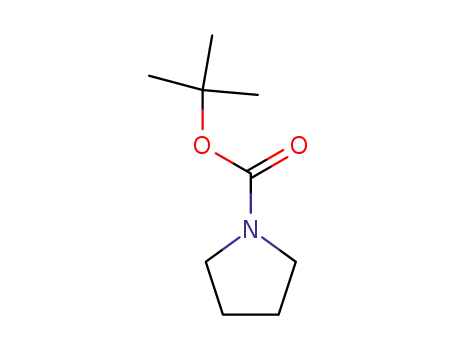 Molecular Structure of 86953-79-9 (1-Boc-Pyrrolidine)