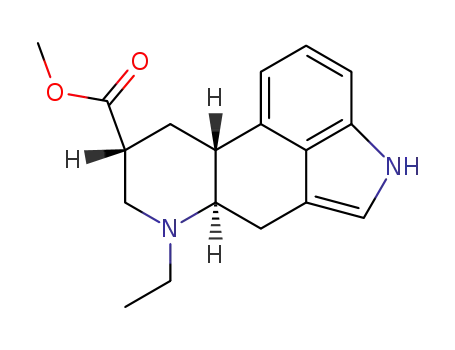Molecular Structure of 30341-94-7 (methyl (8beta,10xi)-6-ethylergoline-8-carboxylate)