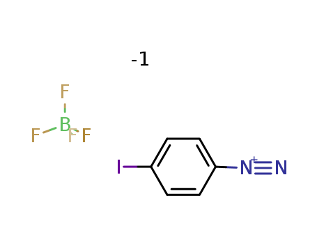 Molecular Structure of 1514-50-7 (Benzenediazonium, 4-iodo-, tetrafluoroborate(1-))