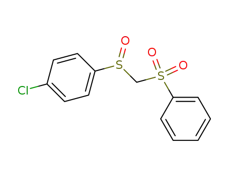 Molecular Structure of 133445-41-7 (Benzene, 1-chloro-4-[[(phenylsulfonyl)methyl]sulfinyl]-)