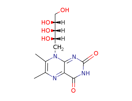 D-Ribitol,1-deoxy-1-(3,4-dihydro-6,7-dimethyl-2,4-dioxo-8(2H)-pteridinyl)-