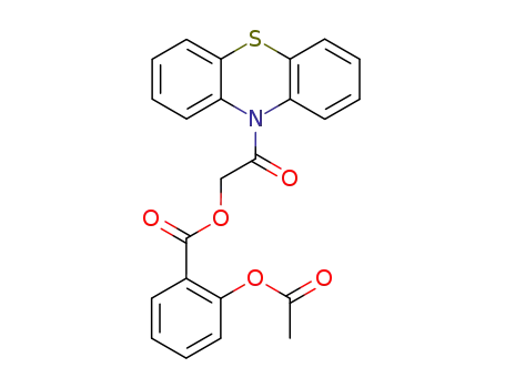 2-acetoxy-benzoic acid 2-oxo-2-phenothiazin-10-yl-ethyl ester