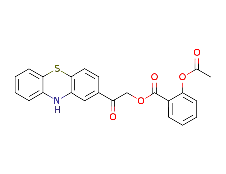 2-acetoxy-benzoic acid 2-oxo-2-(10H-phenothiazin-2-yl)-ethyl ester
