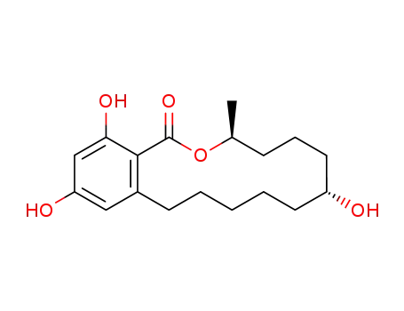 Molecular Structure of 26538-44-3 (Zeranol)