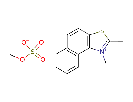 Molecular Structure of 64415-17-4 (2,3-DIMETHYLNAPHTHO[1,2-D]THIAZOLIUM METHYLSULFATE)