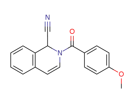 1,2-dihydro-2-(4-methoxybenzoyl)isoquinoline-1-carbonitrile