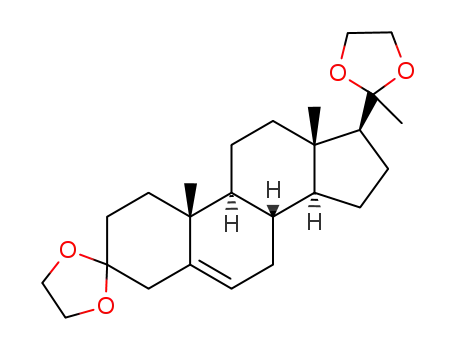 Molecular Structure of 7093-55-2 (pregn-5-ene-3,20-dione bis(ethylene ketal))