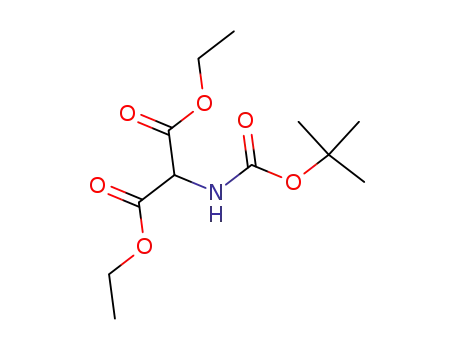 Molecular Structure of 102831-44-7 (DIETHYL (BOC-AMINO)MALONATE)
