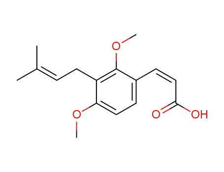 (Z)-2,4-dimethoxy-3-prenyl cinnamalic acid