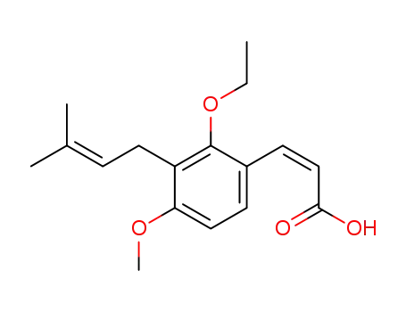 3-(2-ethoxy-4-methoxy-3-(3-methylbut-2-enyl)phenyl)acrylic acid