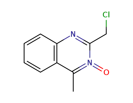 Molecular Structure of 6640-59-1 (2-(chloromethyl)-4-methyl-3-oxo-3,4-dihydroquinazolin-3-ium)