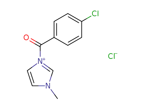 Molecular Structure of 93342-80-4 (1H-Imidazolium, 1-(4-chlorobenzoyl)-3-methyl-, chloride)