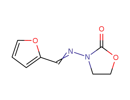 Molecular Structure of 6270-33-3 (3-[(furan-2-ylmethylidene)amino]-1,3-oxazolidin-2-one)