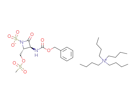 (3S,4R)-3-benzyloxycarbonylamino-4-mesyloxymethyl-2-oxoazetidine-1-sulphonic acid tetrabutylammonium salt
