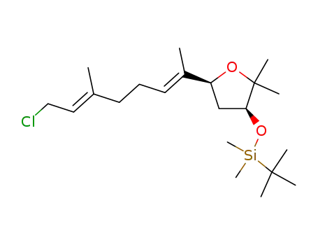 (2E,6E,1'S,4'S)-7-(4'-t-butyldimethylsilyloxy-3',3'-dimethyl-2'-oxacyclopentyl)-3,7-dimethyl-2,6-heptadienyl chloride
