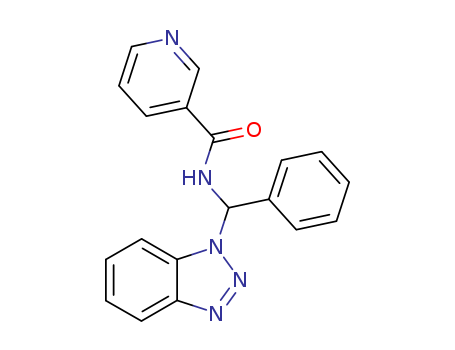 N-(1 H-BENZOTRIAZOL-1-YLPHENYLMETHYL)-3-PYRIDINECARBOXAMIDE
