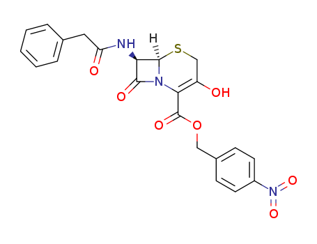 p-Nitrobenzyl 7-phenylacetamino-3-hydroxy-3-cephem-4-carboxylate