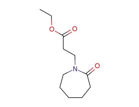 Molecular Structure of 88948-41-8 (1H-Azepine-1-propanoic acid, hexahydro-2-oxo-, ethyl ester)