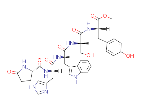 51871-39-7,pyroglutamyl-histidyl-tryptophyl-seryl-tyrosyl methyl ester,pyroglutamyl-histidyl-tryptophyl-seryl-tyrosyl methyl ester