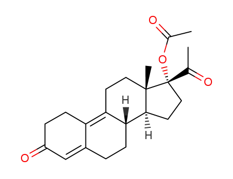 Molecular Structure of 14340-04-6 (17α-Acetoxy-19-norpregna-4,9-diene-3,20-dione)