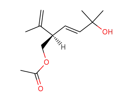 Acetic acid (E)-(R)-5-hydroxy-2-isopropenyl-5-methyl-hex-3-enyl ester
