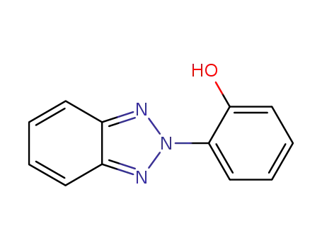 Molecular Structure of 10096-91-0 (Phenol, 2-(2H-benzotriazol-2-yl)-)