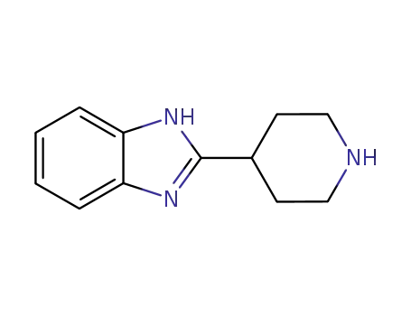 Molecular Structure of 38385-95-4 (2-PIPERIDIN-4-YL-1H-BENZOIMIDAZOLE)