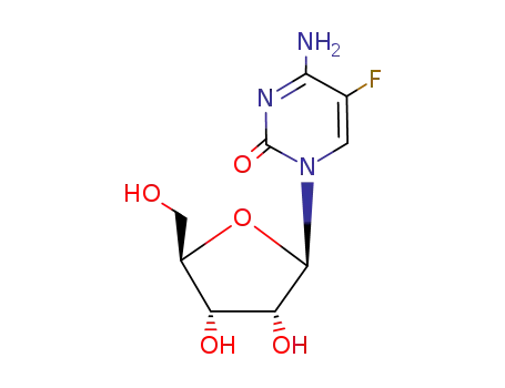 Molecular Structure of 2341-22-2 (5-Fluorocytidine)