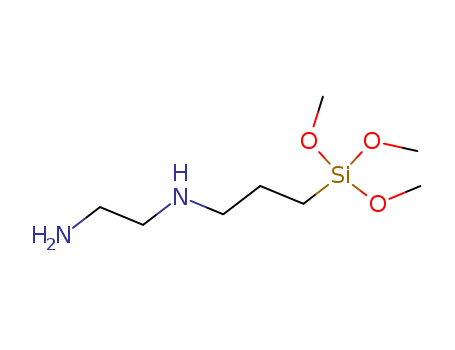 1760-24-3,N-[3-(Trimethoxysilyl)propyl]ethylenediamine,1,2-Ethanediamine,N-[3-(trimethoxysilyl)propyl]- (9CI);(2-Aminoethyl)(3-(trimethoxysilyl)propyl)amine;DynasylanDAMO-T;Geniosil GF 9;N-(Aminoethyl)aminopropyltrimethoxysilane;N-b-Aminoethyl-g-aminopropyyltrimethoxysilane;Prosil 3128;SilaneA 0700;en-APTAS;g-(Ethylenediamino)propyltrimethoxysilane;N-(β-aminoethyl)-γ-aminopropyl]trimethoxysilane;[3-(2-Aminoethyl)Aminopropyl]Trimethoxysilane;