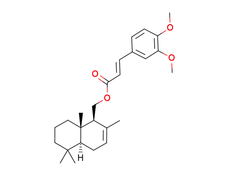 (E)-3-(3,4-Dimethoxy-phenyl)-acrylic acid (1S,4aS,8aS)-2,5,5,8a-tetramethyl-1,4,4a,5,6,7,8,8a-octahydro-naphthalen-1-ylmethyl ester