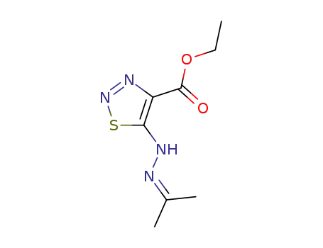 4-ethoxycarbonyl-5-isopropylidenehydrazino-1,2,3-thiadiazole