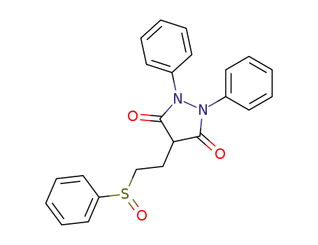 4-[2-(phenylsulfinyl)ethyl]-1,2-diphenyl-3,5-pyrazolidinedione