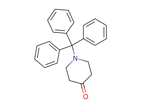 Molecular Structure of 112257-60-0 (1-TriphenylMethylpiperidin-4-one)
