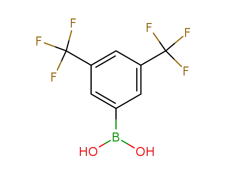 Molecular Structure of 73852-19-4 (3,5-Bis(trifluoromethyl)benzeneboronic acid)