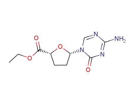 (2R,5S)-5-(4-Amino-2-oxo-2H-[1,3,5]triazin-1-yl)-tetrahydro-furan-2-carboxylic acid ethyl ester