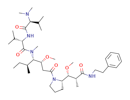 (2S)-2-[[(2S)-2-dimethylamino-3-methyl-butanoyl]amino]-N-[(3R,4S,5S)-3 -methoxy-1-[(3R)-3-[(1R,2R)-1-methoxy-2-(phenethylcarbamoyl)propyl]pyr rolidin-1-yl]-5-methyl-1-oxo-heptan-4-yl]-N,3-dimethyl-but
