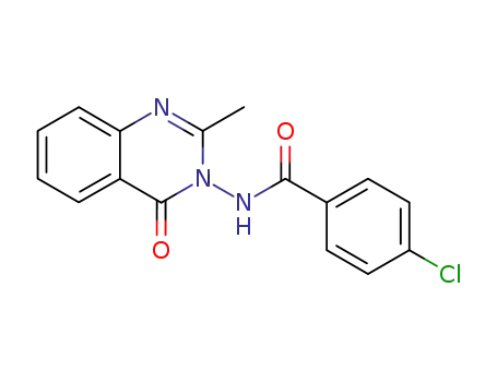 Molecular Structure of 178919-58-9 (Benzamide, 4-chloro-N-(2-methyl-4-oxo-3(4H)-quinazolinyl)-)