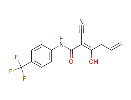 2-cyano-3-hydroxy-N-(4-trifluoromethylphenyl)-hexa-2,5-dienamide