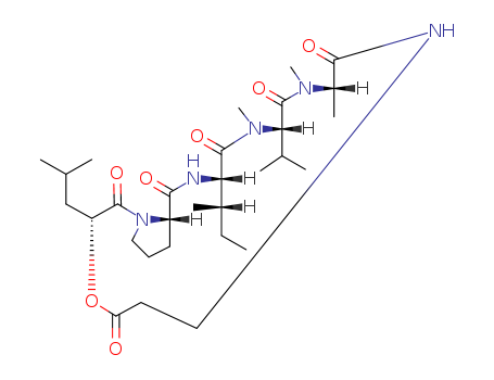 (3R,10R,13S,16S,19S)-16-[(2S)-butan-2-yl]-10,11,14-trimethyl-3-(2-methylpropyl)-13-propan-2-yl-4-oxa-1,8,11,14,17-pentazabicyclo[17.3.0]docosane-2,5,9,12,15,18-hexone
