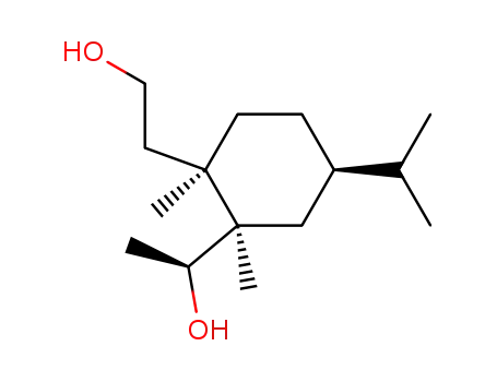 Molecular Structure of 177532-97-7 (Cyclohexaneethanol,
2-[(1S)-1-hydroxyethyl]-1,2-dimethyl-4-(1-methylethyl)-, (1R,2R,4R)-)