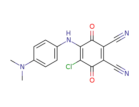 4-Chloro-5-(4-dimethylamino-phenylamino)-3,6-dioxo-cyclohexa-1,4-diene-1,2-dicarbonitrile
