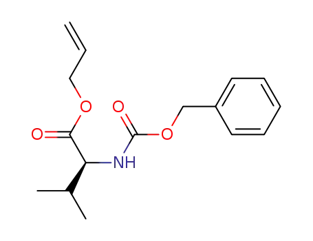 Molecular Structure of 122665-04-7 (L-Valine, N-[(phenylmethoxy)carbonyl]-, 2-propenyl ester)