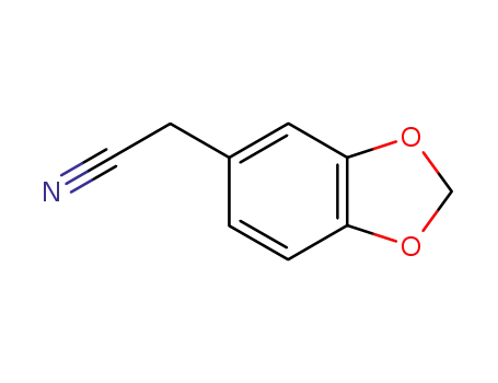 Molecular Structure of 4439-02-5 (3,4-(Methylenedioxy)phenylacetonitrile)