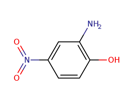 Molecular Structure of 99-57-0 (2-Amino-4-nitrophenol)