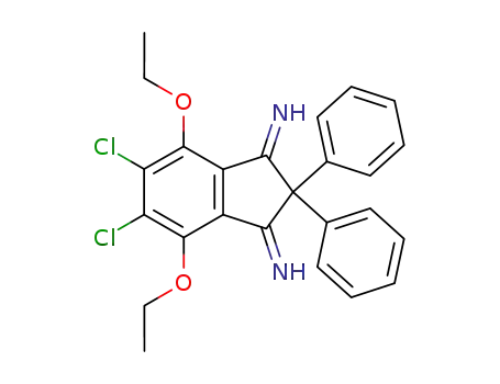 5,6-Dichloro-4,7-diethoxy-2,2-diphenyl-indan-1,3-diylidenediamine