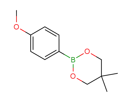 Molecular Structure of 213596-33-9 (2-(4-Methoxyphenyl)-5,5-dimethyl-1,3,2-dioxaborinane)