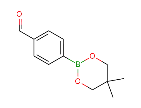 Molecular Structure of 128376-65-8 (4-(5,5-Dimethyl-1,3,2-dioxaborolan-2-yl)benzaldehyde)