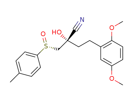 (2S,RS)-2-cyano-4-(2,5-dimethoxyphenyl)-1-(p-tolylsulfinyl)-2-butanol