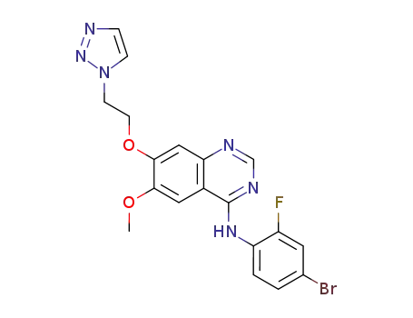 N-(4-bromo-2-fluorophenyl)-6-methoxy-7-[2-(1H-1,2,3-triazol-1-yl)ethoxy]quinazoline-4-amine