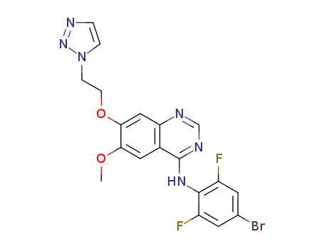 (4-bromo-2,6-difluoro-phenyl)-[6-methoxy-7-(2-[1,2,3]triazol-1-yl-ethoxy)-quinazolin-4-yl]-amine